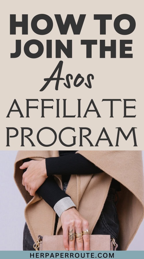 fashion blogger wearing silver rings and tan coat showing examples of what you can promote in the asos affiliate program