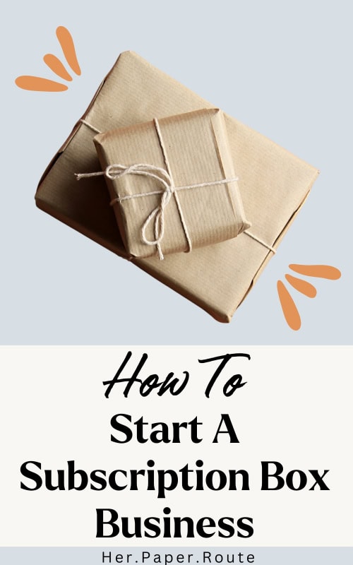 wrapped up package showing how to start a subscription box business
