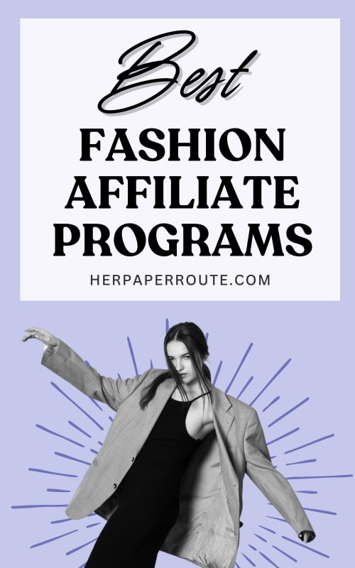 fashion blogger in black dress and coat showing off the best fashion affiliate programs