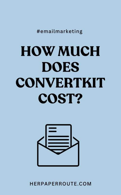 open letter graphic showing convertkit pricing