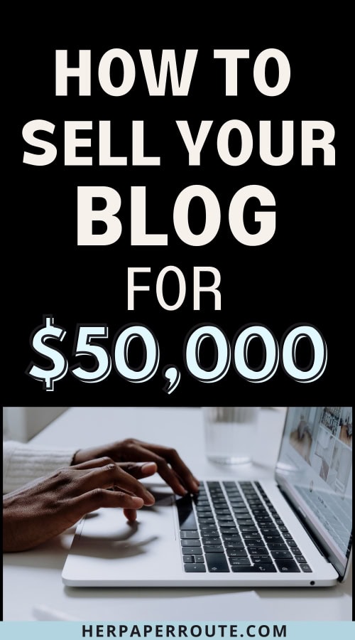 woman typing on computer figuring out how to sell your blog