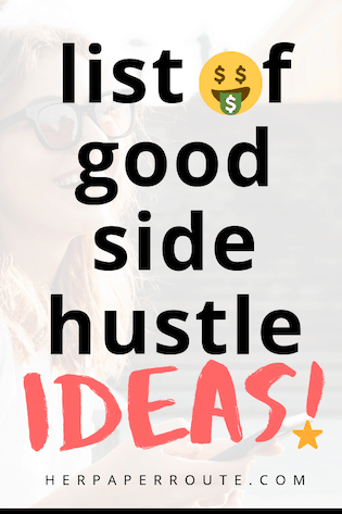 list of good side hustle ideas