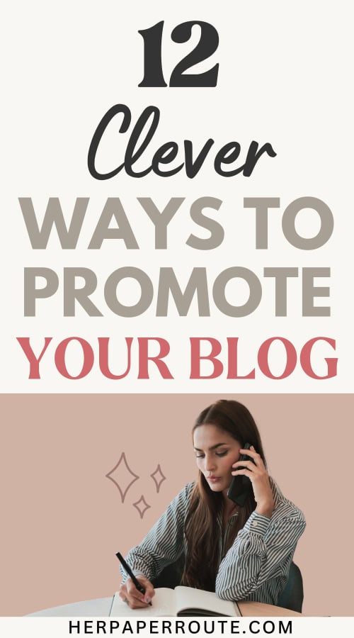 entrepreneur on the phone and writing in her journal learning how to promote your blog