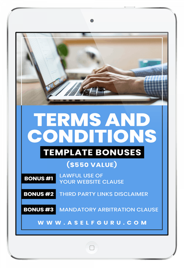 legal page templates terms