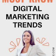 entrepreneur considering which digital marketing trends to use for her business