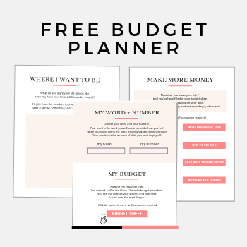 FREE BUDGET PLANNER