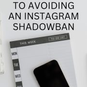 cell phone showing the trick to avoiding an instagram shadowban