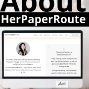 About HerPaperRoute entrepreneurship blog about money - personal finance blog Chelsea Clarke - What does HerPaperRoute mean?