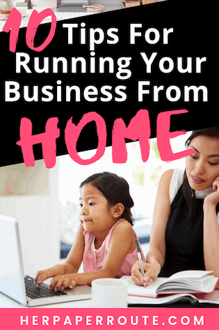 Running a business from home