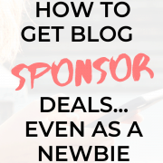 how to get blog sponsorship deals work with brands