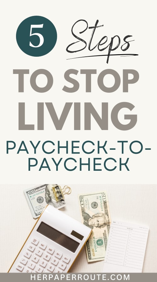 living paycheck to paycheck 
