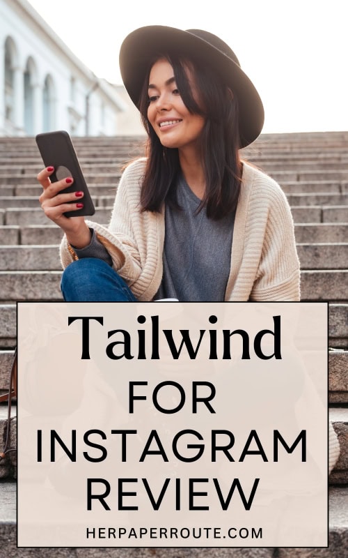influencer on phone looking up how to use tailwind for instagram