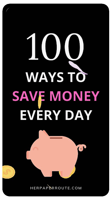 100 ways to save money every day tips
