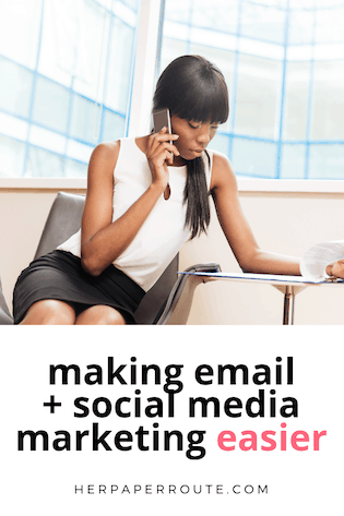 making email + social media marketing easier