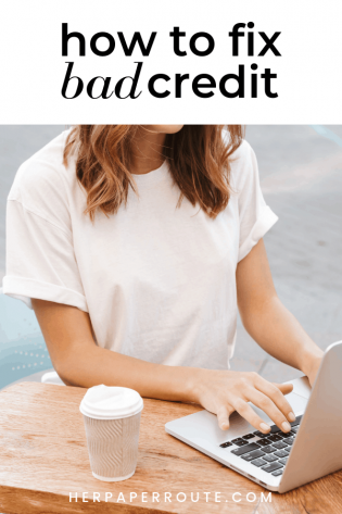 how to fix bad credit score