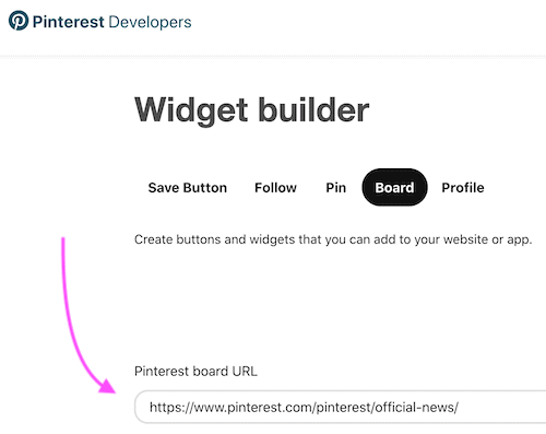 detail of the best Pinterest marketing tips widget builder