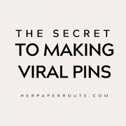 the secret to making viral pins