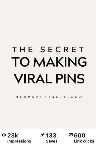 the secret to making viral pins