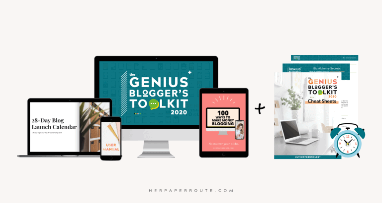 Genius Bloggers Toolkit 2023 + Exclusive HerPaperRoute Bonus