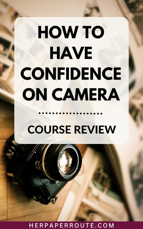 camera on table showing the positive effects of the confidence on camera course