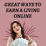 woman holding dollar bills showing great ways to earn a living online