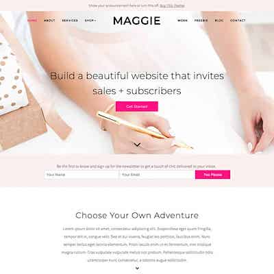 maggie best feminine wordpress themes