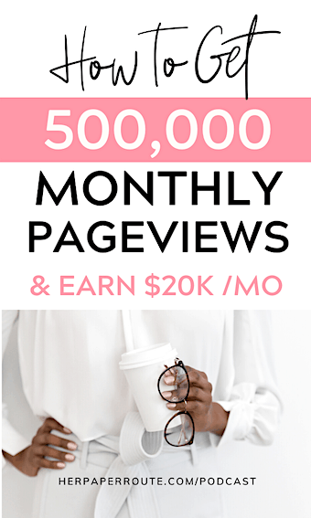 How to get 500k pageviews blogging