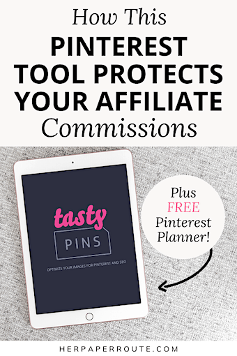 Tasty Pins review how this pInterest seo tool protects your affiliate commissions