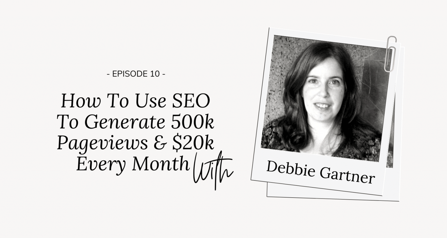 Debbie Gartner Paying Off Debt, Earning 20,000 M/O Blogging