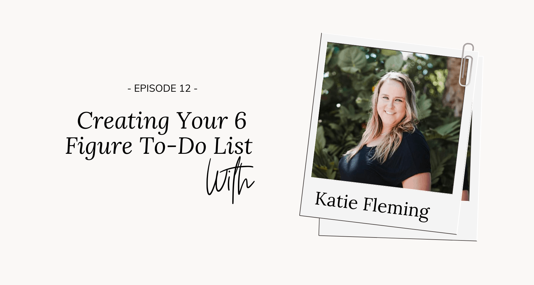 creating your 6 figure to-do list