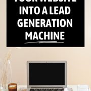 open laptop on desk showing evergreen lead generation strategy