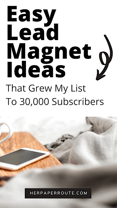 Super Easy Lead Magnet Ideas To Grow Your Email List Subscribers