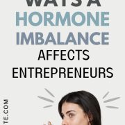 woman drinking tea thinking about how a hormone imbalance affects entrepreneurs