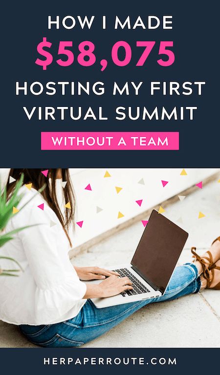 how to host a profitable summit woman using laptop