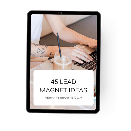 LEAD how to monetize a small email list MAGNET IDEAS COVER_