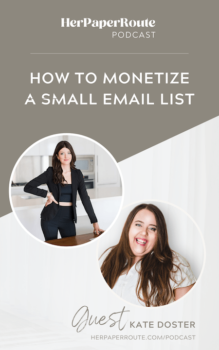 how to monetize a small list inbox besties herpaperroute