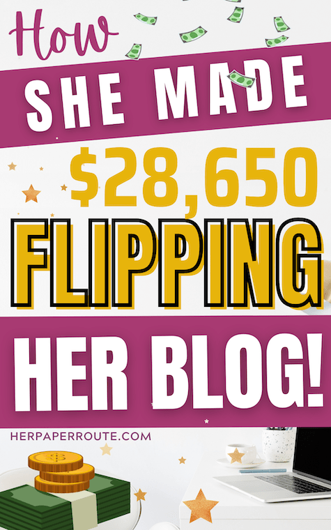 How she made $28,650 flipping her blog at BlogsForSale