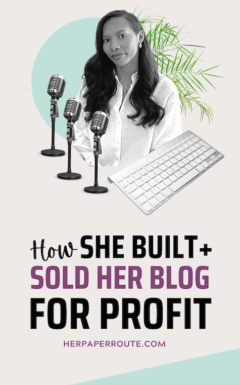 how she built and sold her blog for profit blogging habits