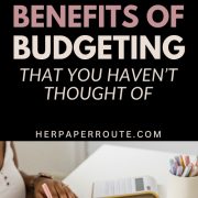 woman with calculator showing the best benefits of budgeting