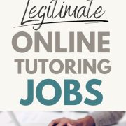 hands typing on computer while making money with legitimate online tutoring jobs