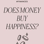 coin graphic with sparkles answering the question money doesn't buy happiness
