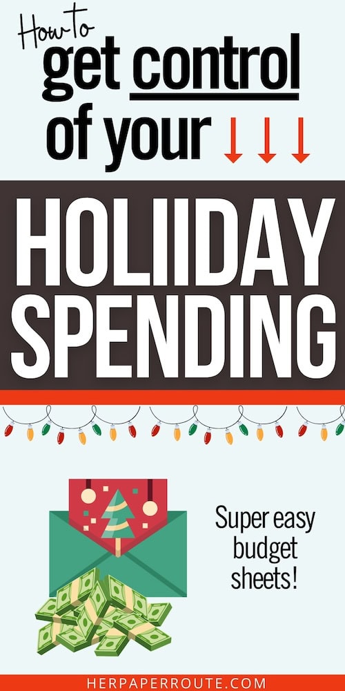 Holiday Gift Giving Budget Planner for Christmas Shopping