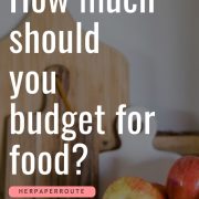 fruit bowl with apples demonstrating how much should I budget for food