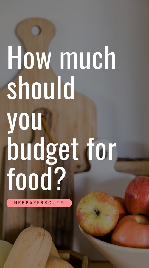 fruit bowl with apples demonstrating how much should I budget for food