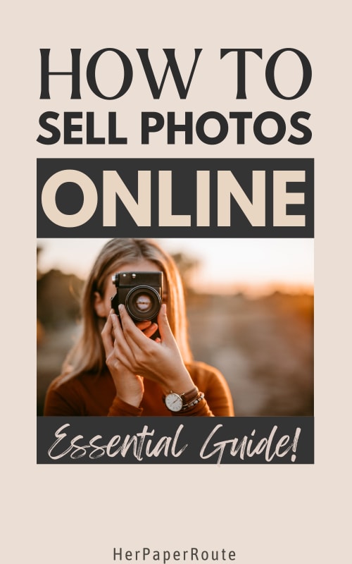 photographer taking a snapshot showing how to sell photos online