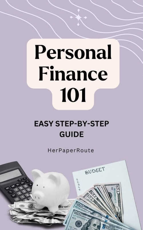 piggy bank, calculator and budget sheet showing how to build personal financial literacy