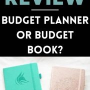 side-by-side comparison of the clever fox budget book and budget planner