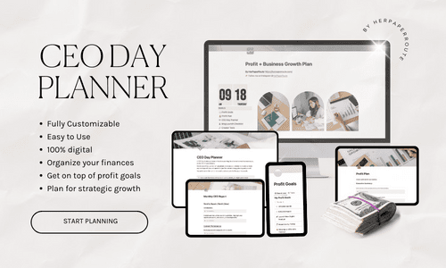 Ultimate CEO day planner bundle