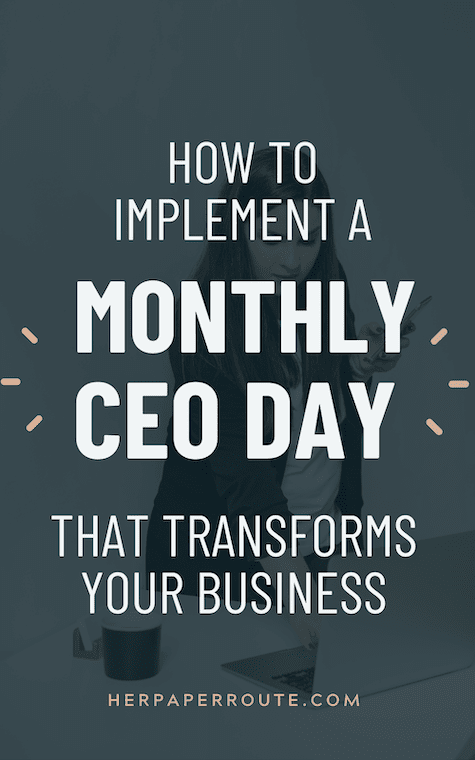 Banner showing How To Implement a Monthly CEO Day that Transforms Your Business