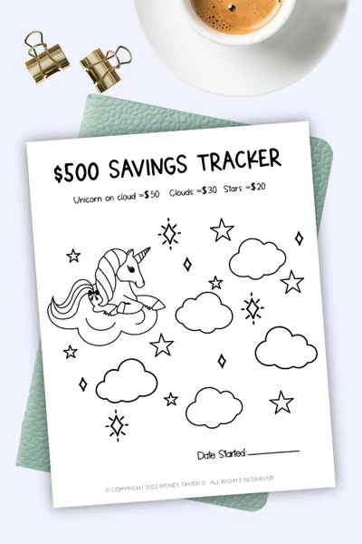 unicorn cloud coloring sheet savings printable
